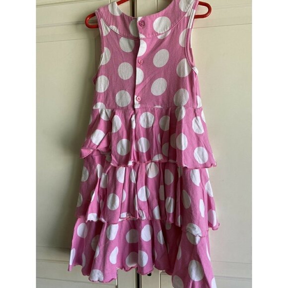 Hartstrings Size 6X Pink Dress White Polka Dot - Picture 4 of 5